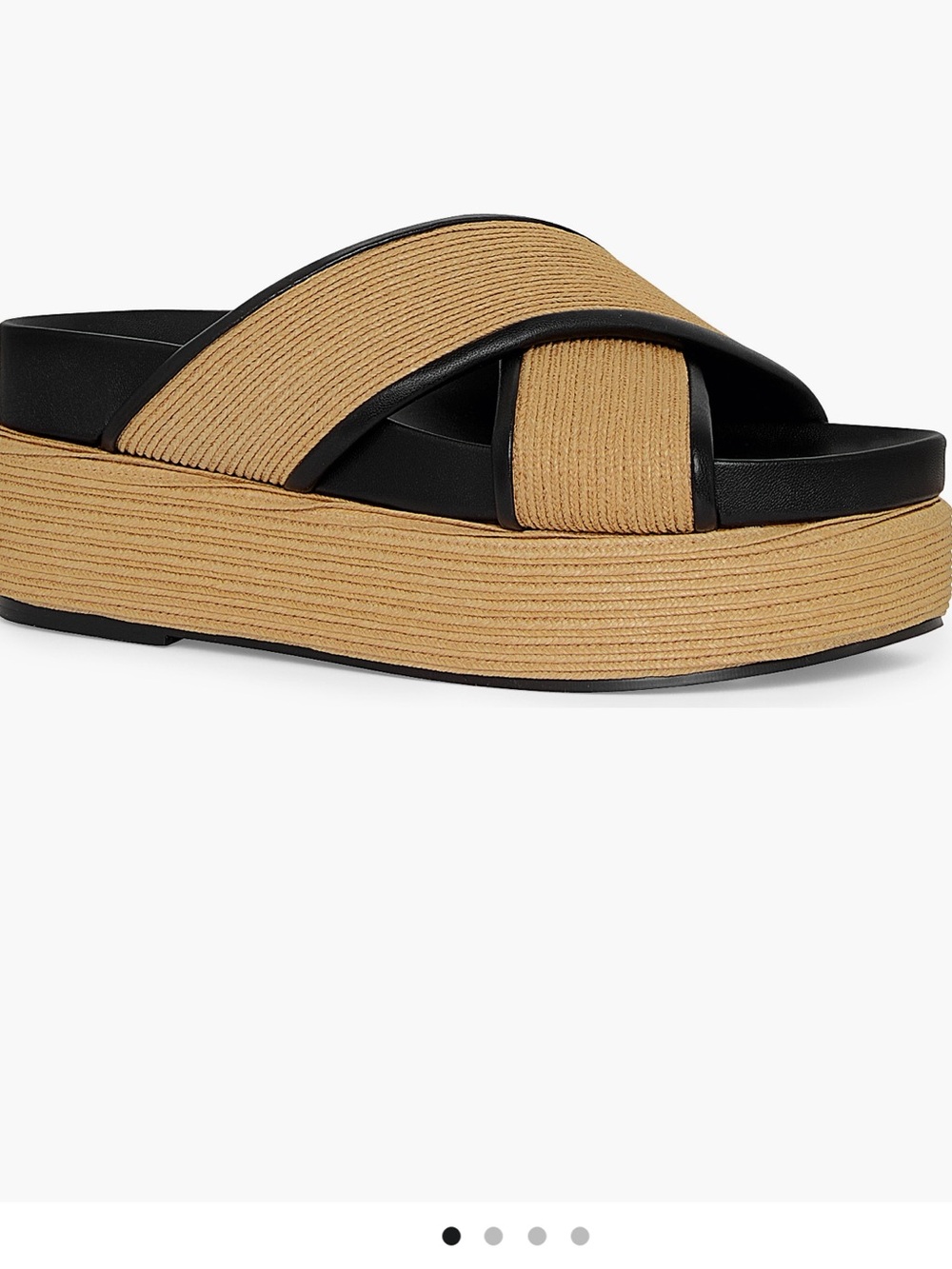 NIB Rebecca Minkoff Woven Raffia Platform Sandals Size 7.5